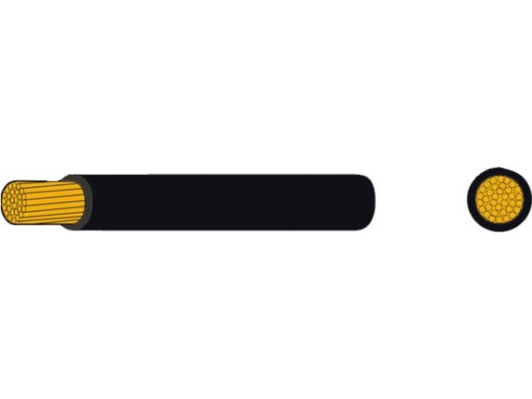 THINWALL SINGLE CORE CABLE 2.5 MM BLK